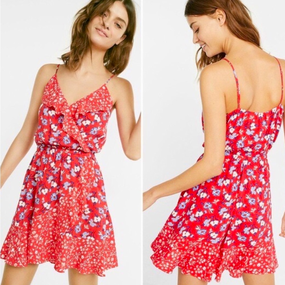 Express Ruffle Wrap Dress
